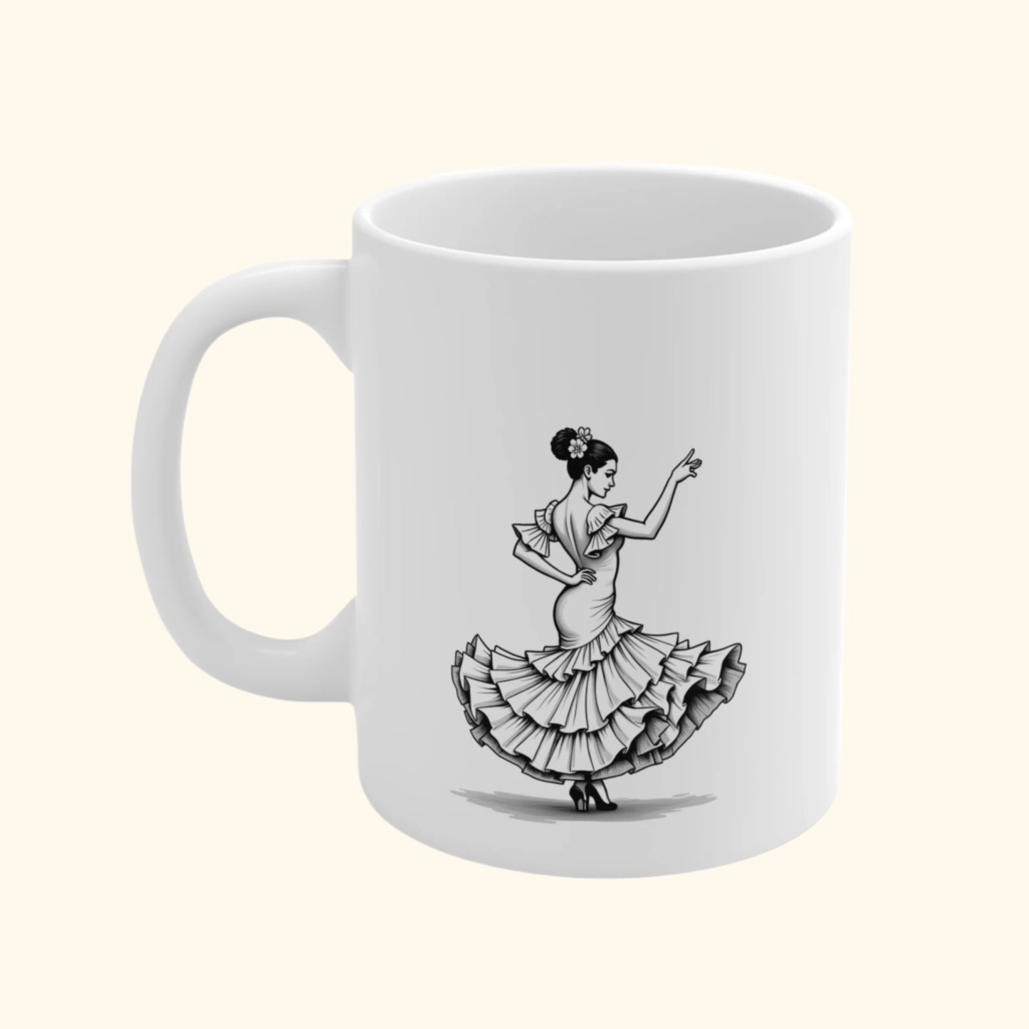 Pinup Art Flamenco Dancer Mug - Pinup Portrait