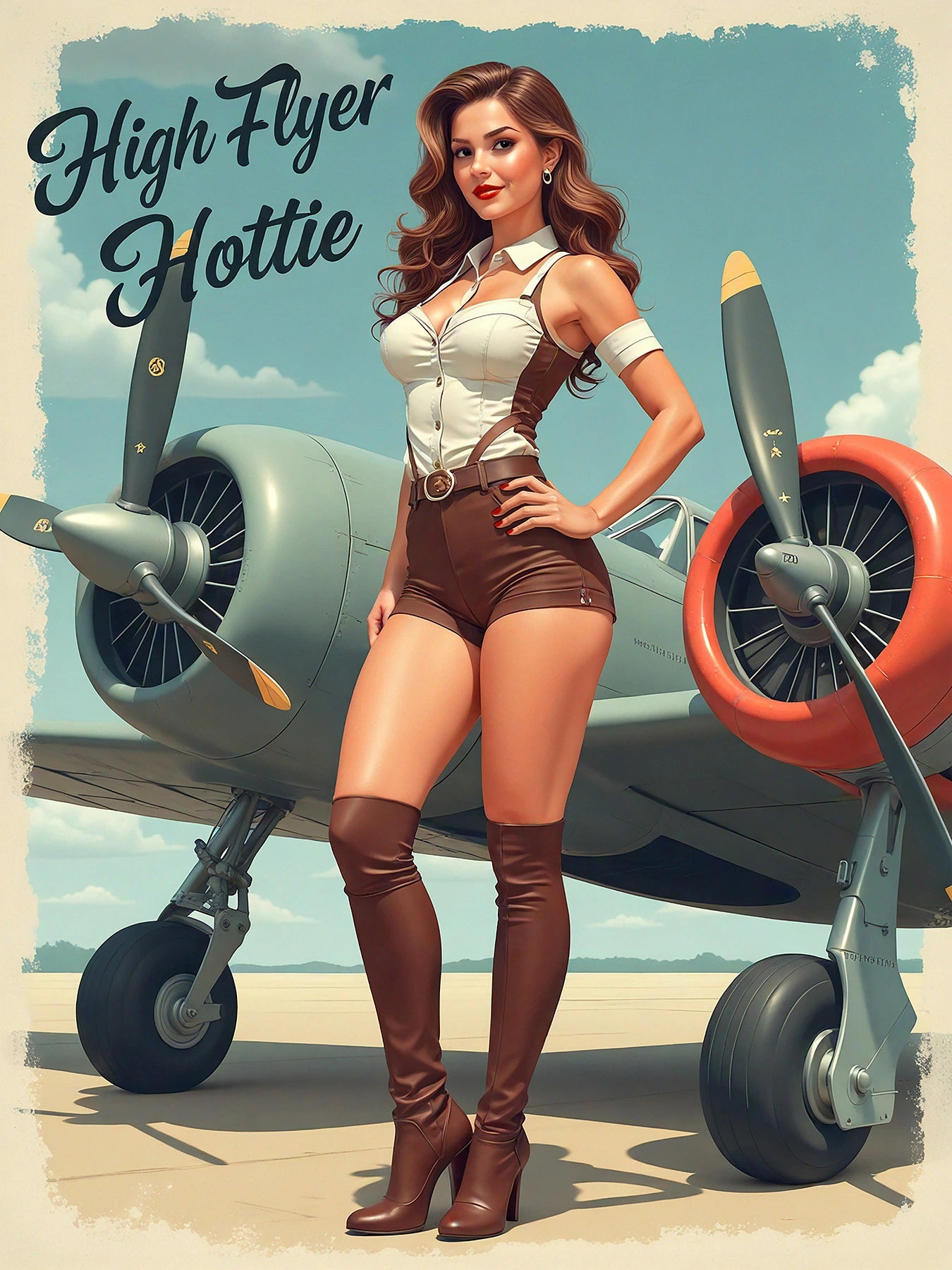 High Flyer Hottie Pinup Portrait