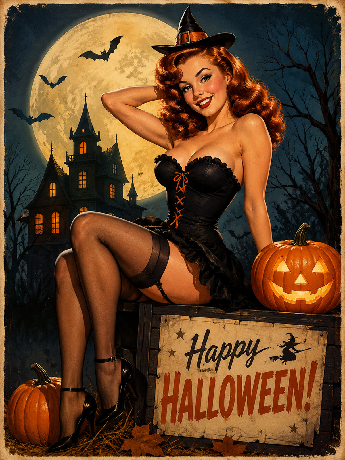 Halloween Enchantress Pinup Portrait