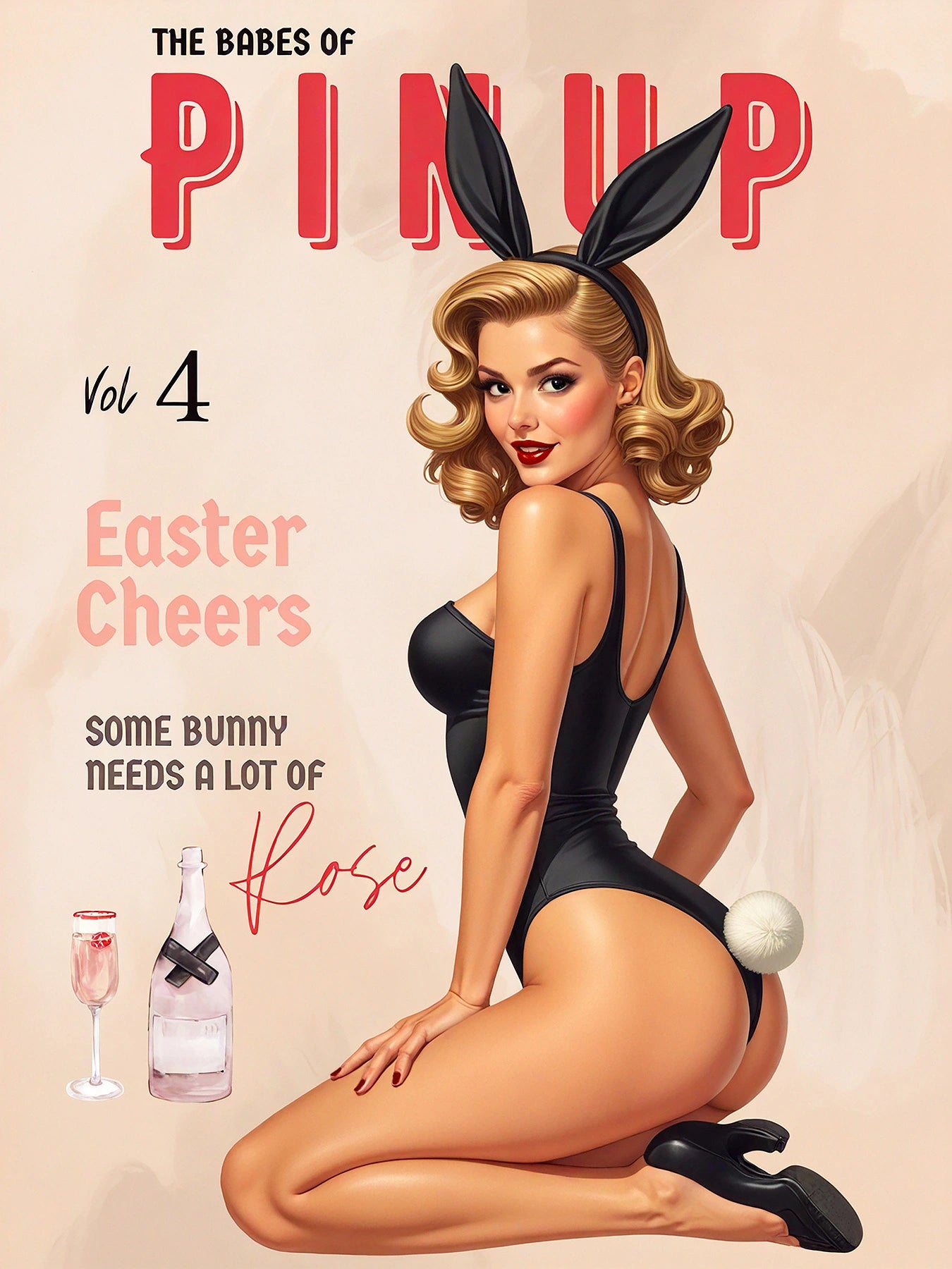 Easter Bunny Pinup Portrait