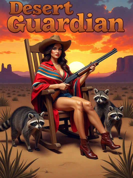 Desert Guardian Pinup Portrait