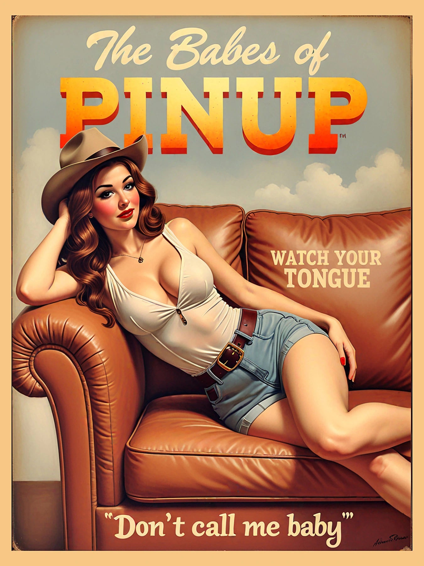 Western Charm Pinup Portrait