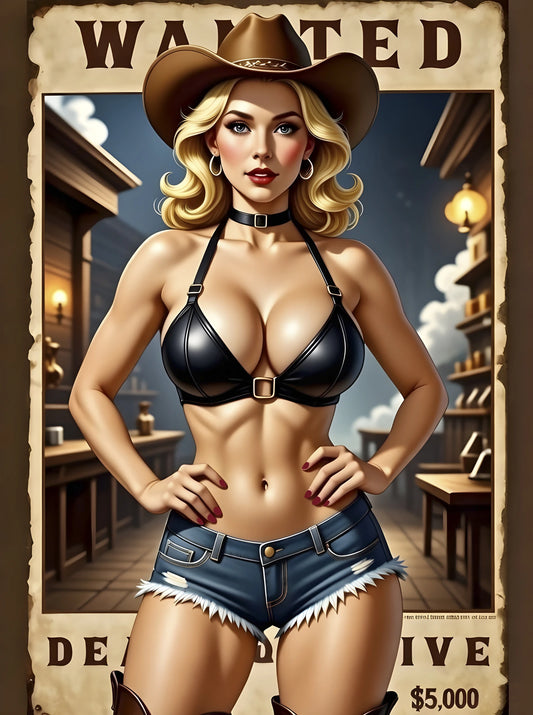 Midcentury Vargas Girl Pinup Portrait