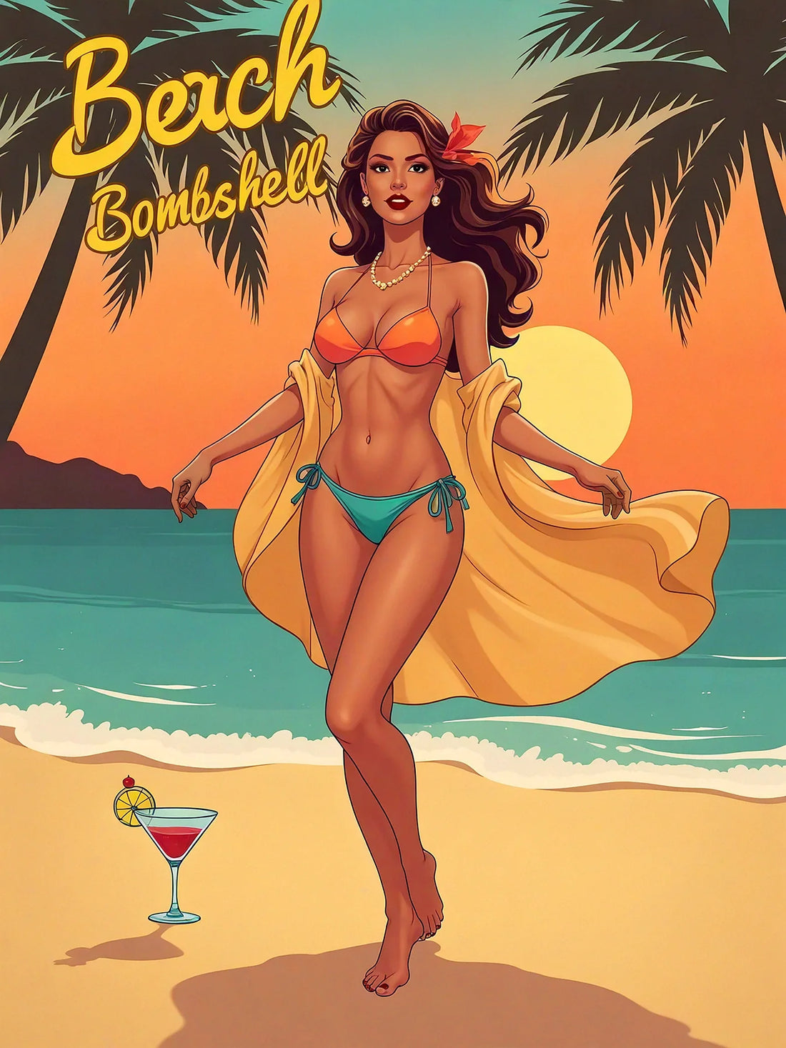Pin Up Girl Art: Bold, Beautiful, and Timeless