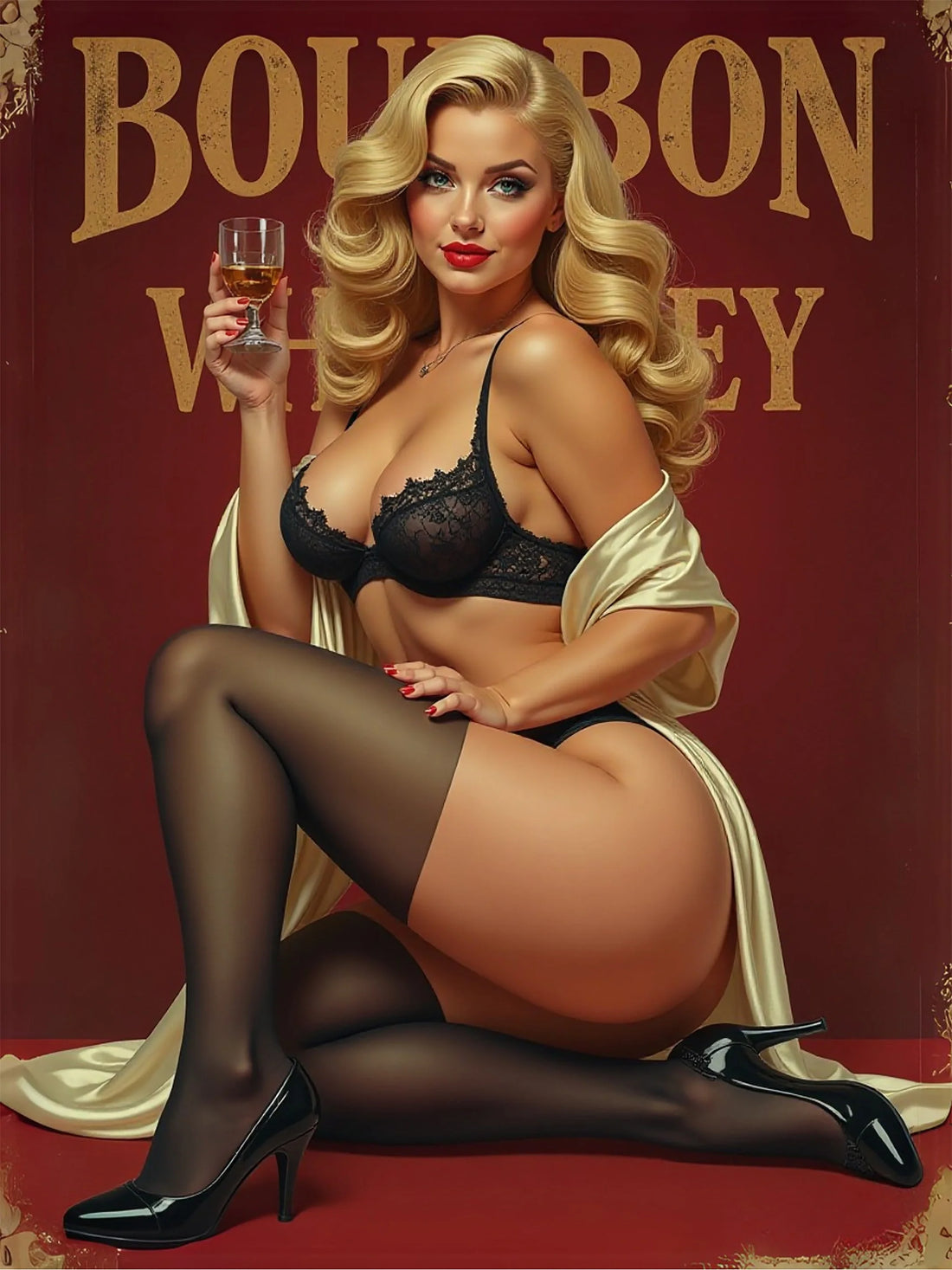 Custom Pin Up Girl Portrait: The Perfect Vintage-Inspired Gift