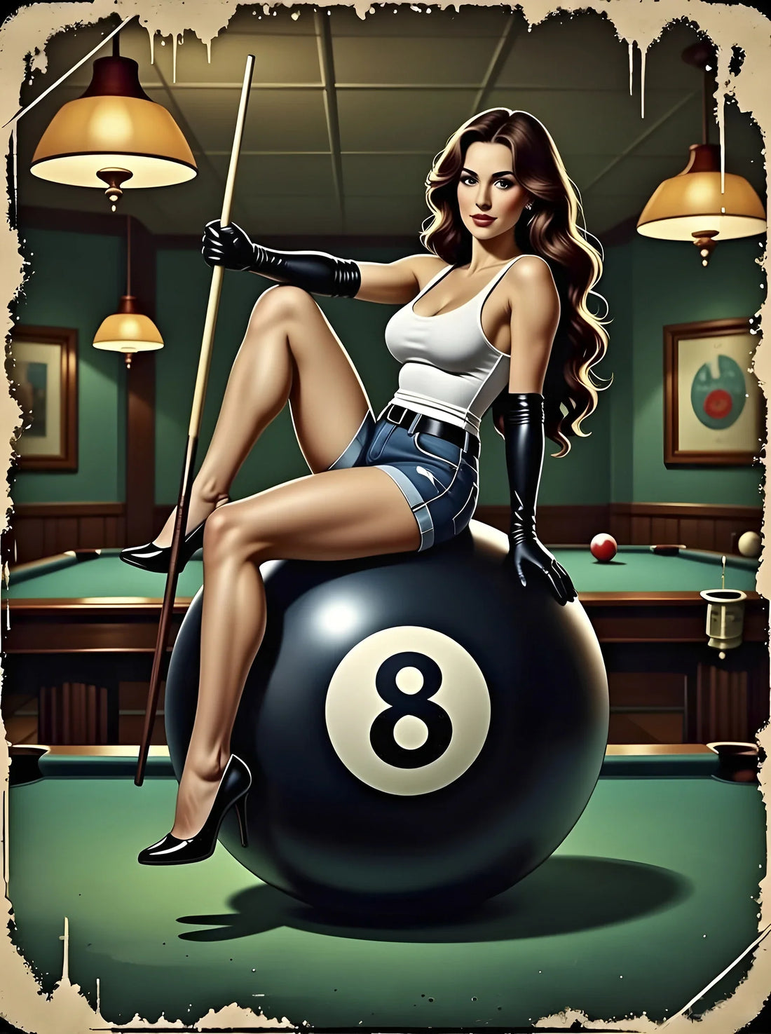 Vintage Valentine Pin Up Portraits