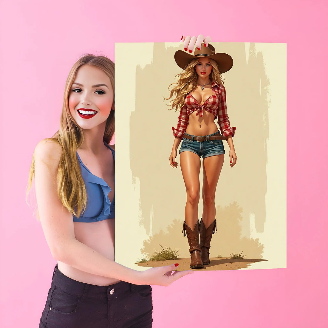 Pin Up Pin Up Girl Art: Double the Glam, Double the Style