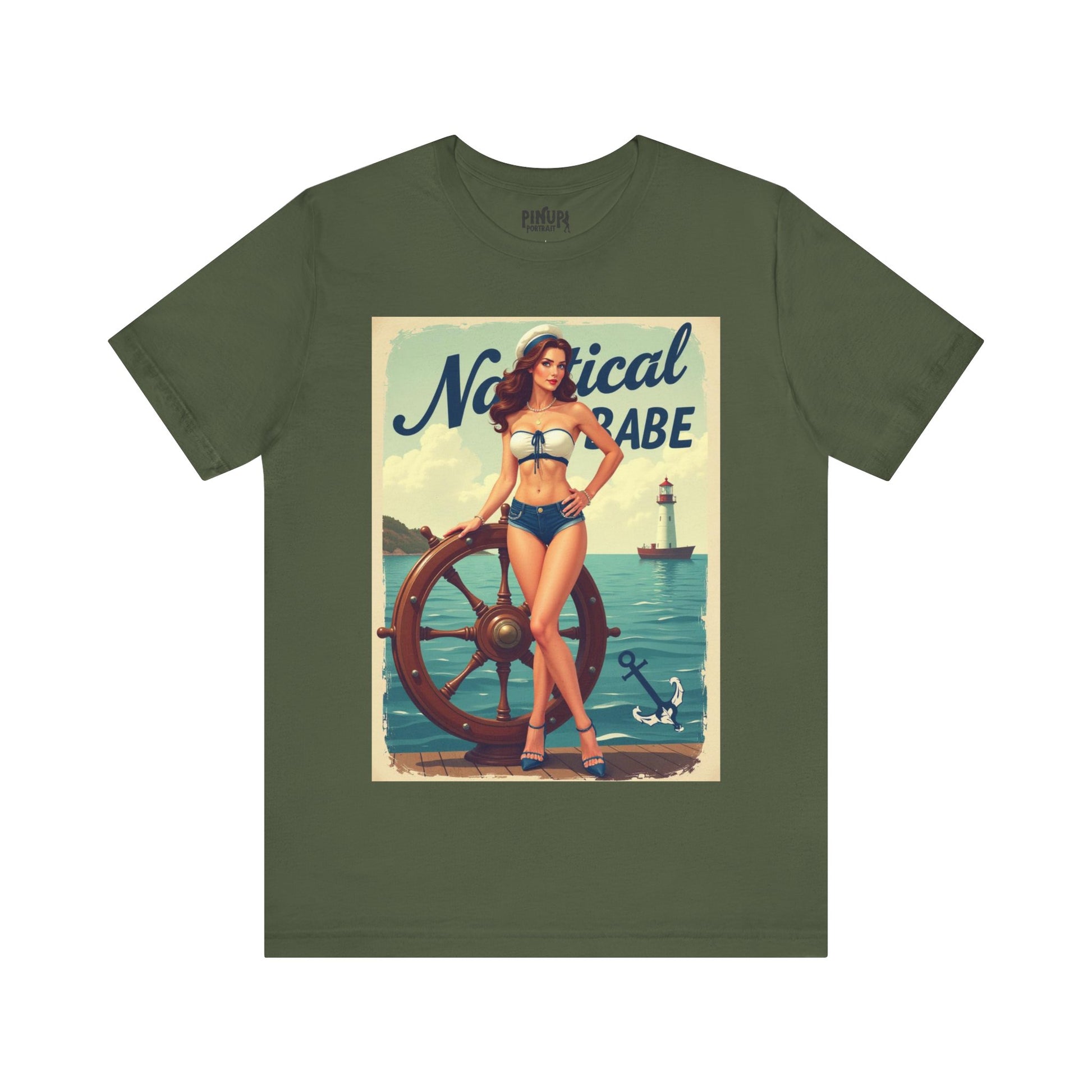 Custom Short Sleeve T Shirt Military Green