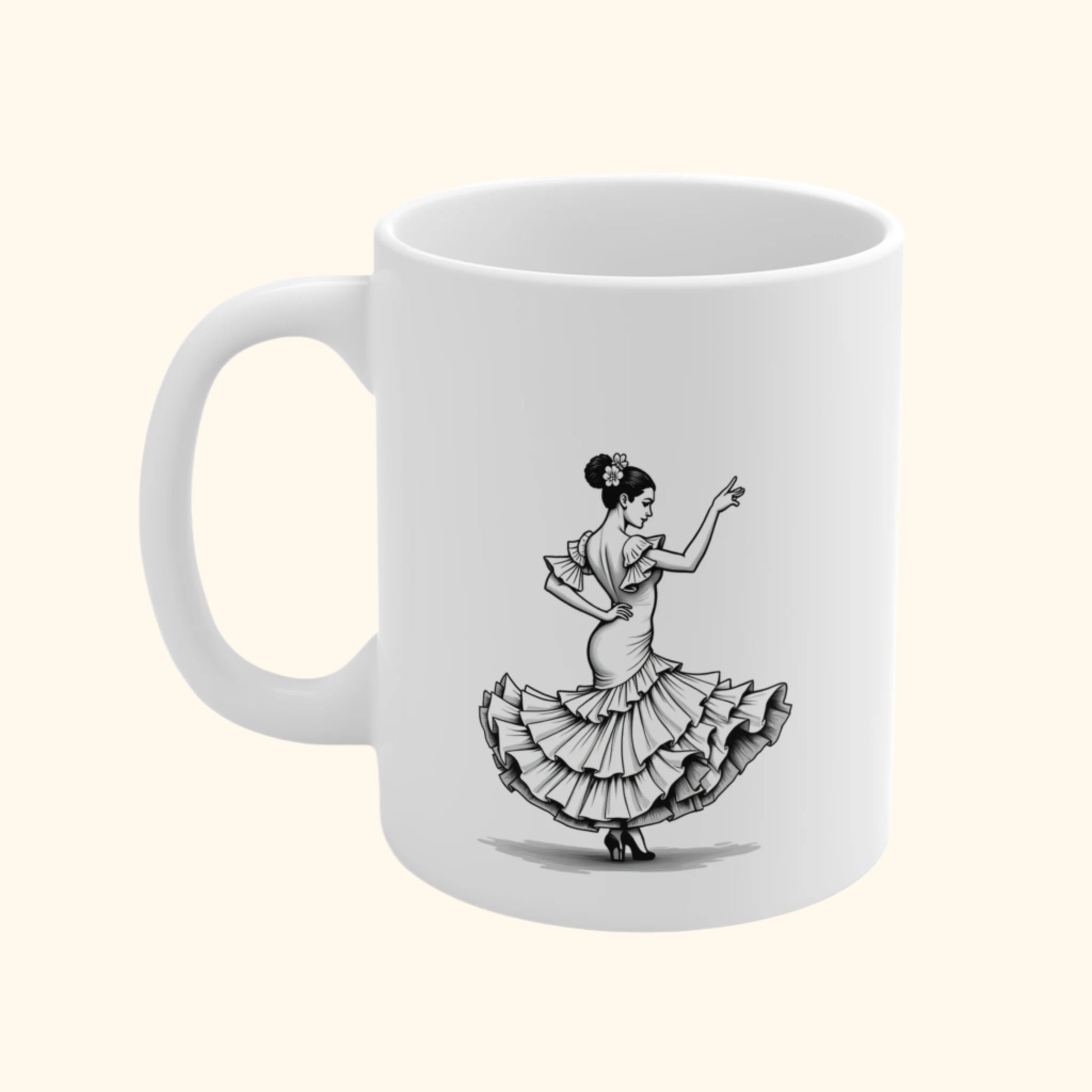 Pinup Art Flamenco Dancer Mug - Pinup Portrait