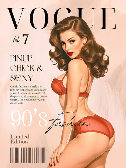 90's Vogue Pinup Portrait 90's Vogue