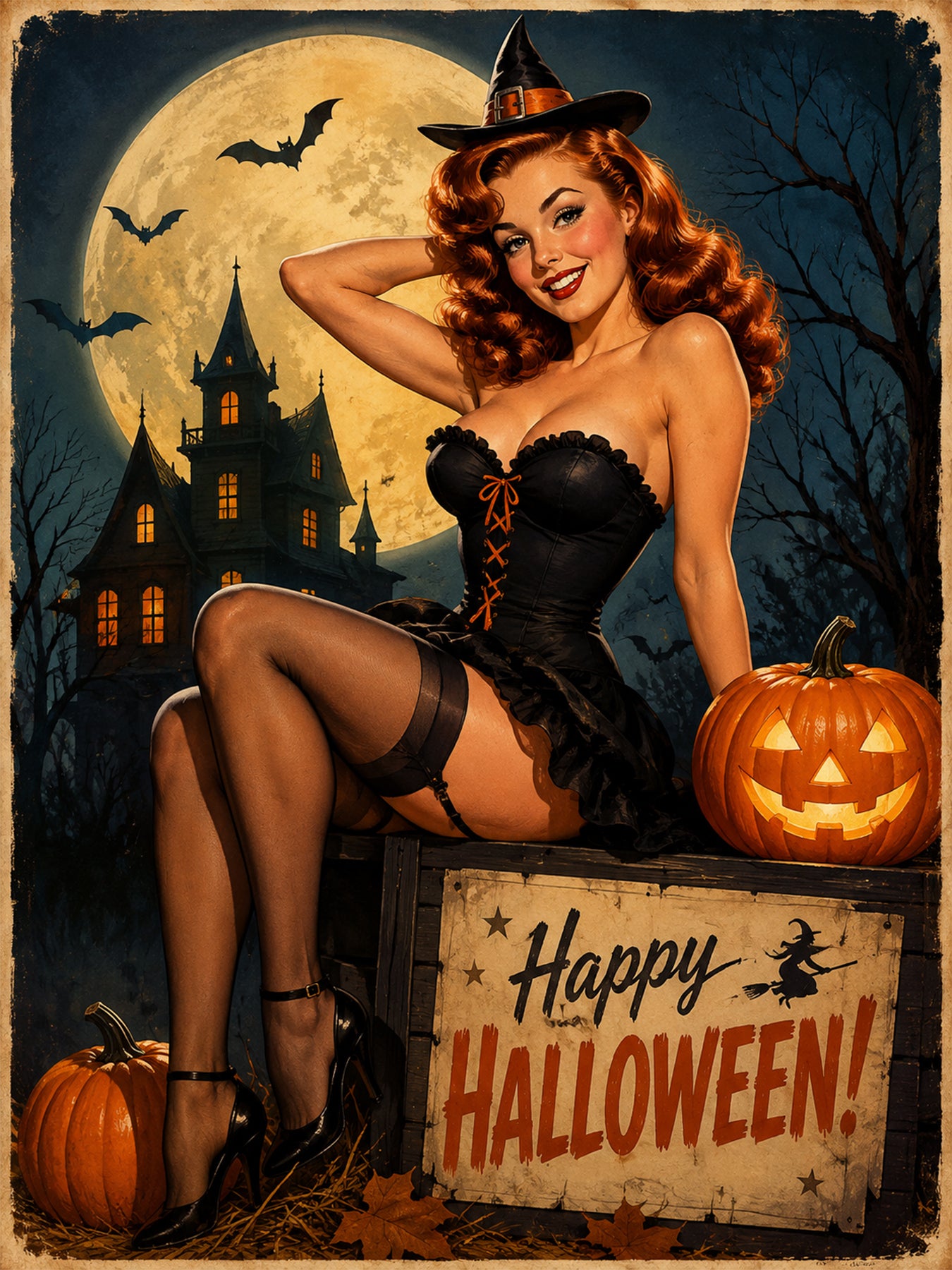 Halloween Enchantress Pinup Portrait