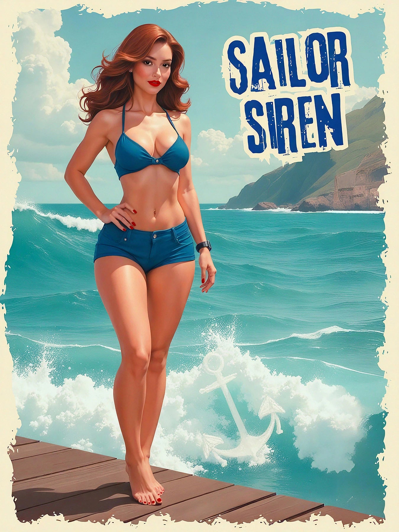 Custom Pinup Portraits Sailor Siren