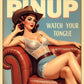 Bold Western Pinup Portrait Bold Western