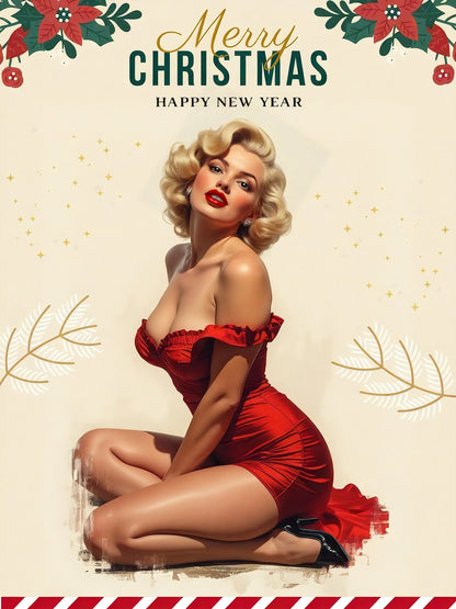 Vintage Pin Up Christmas β Pinup Portrait
