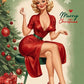 Magic Christmas Pinup Portrait Magic Christmas