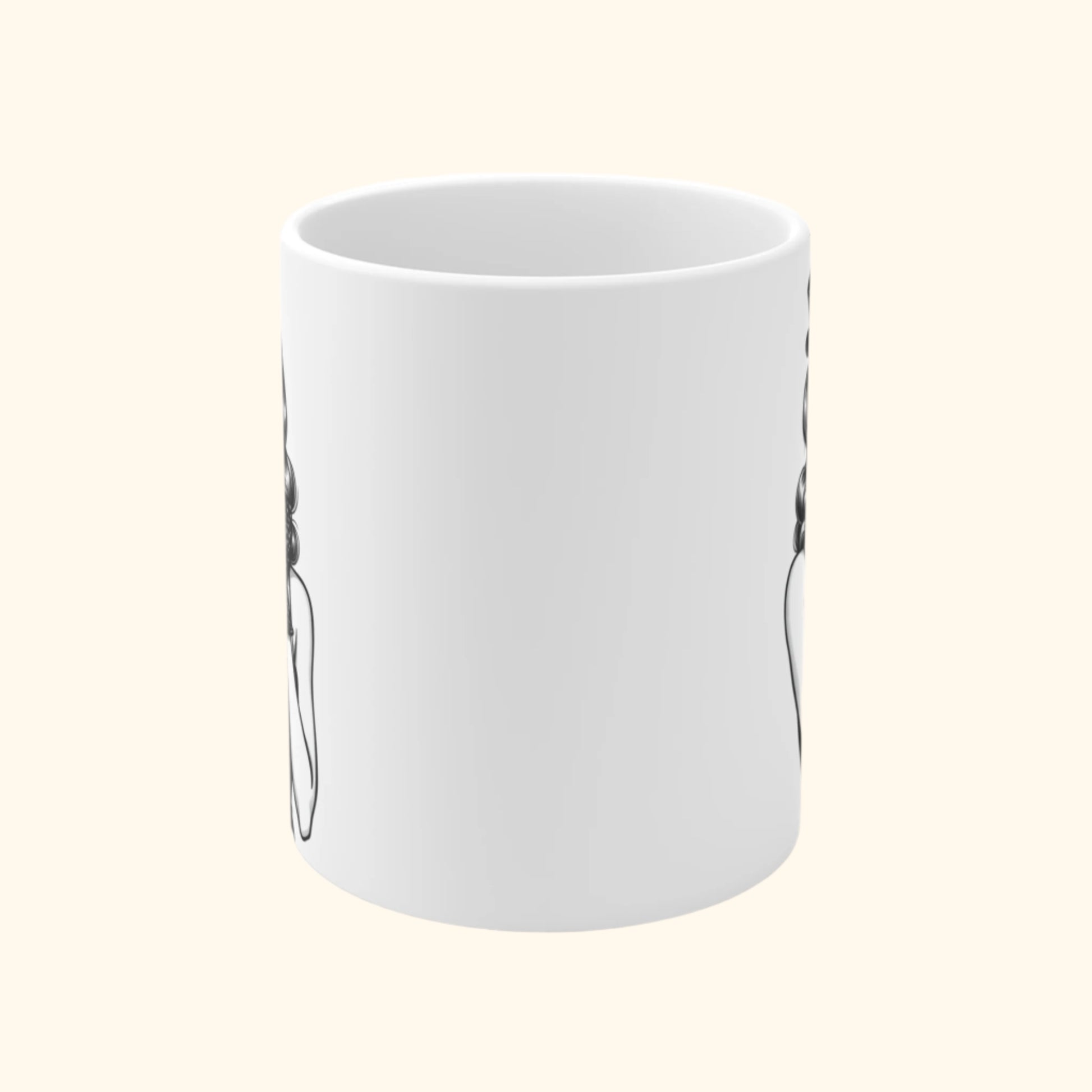 Pinup Art Polka Dot Charm Mug - Pinup Portrait