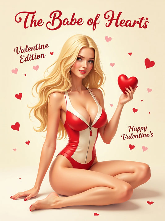 Babe of Hearts Pinup Portrait