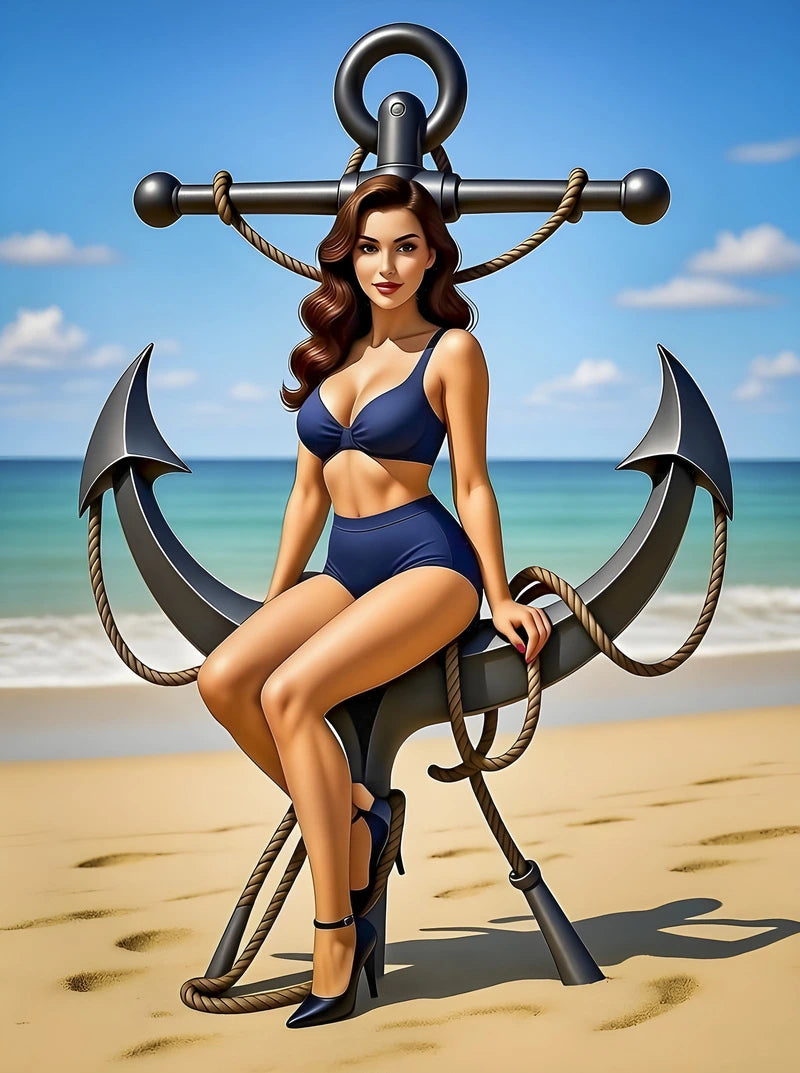 Classic Vargas Girl Pinup Portrait