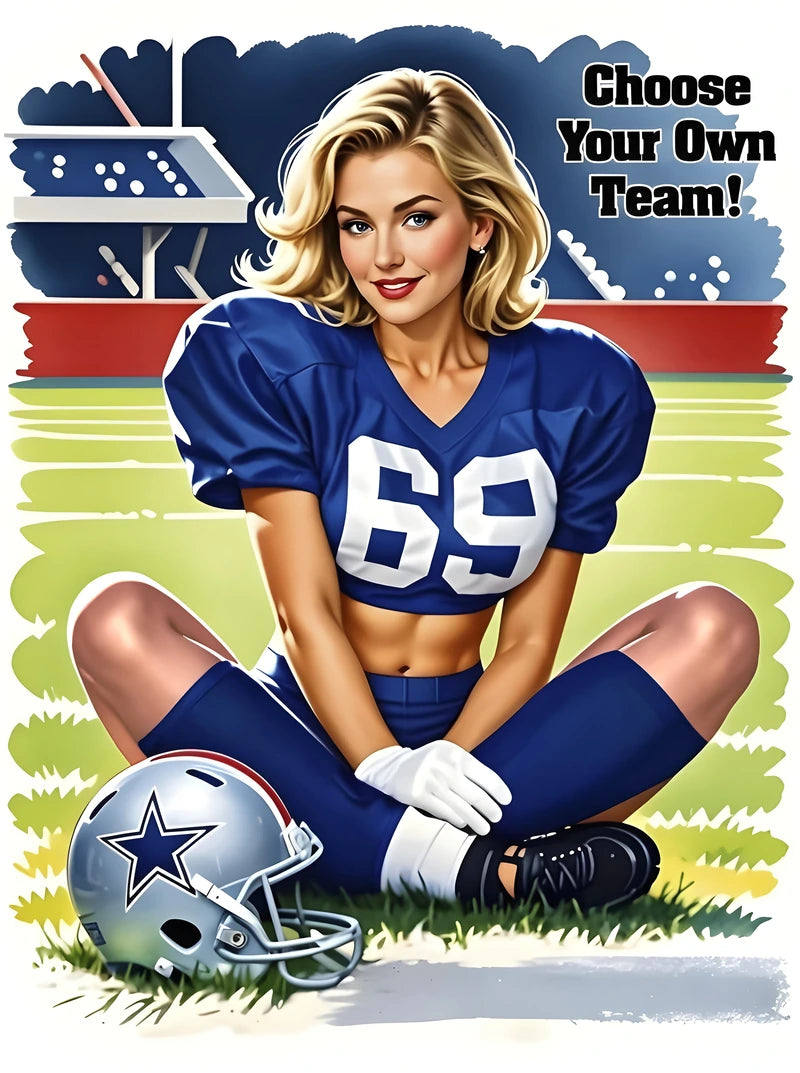 Iconic Vargas Girl Pinup Portrait